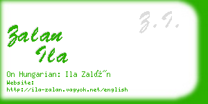 zalan ila business card